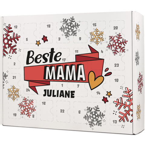 Calendrier de l'Avent DIY personnalisé avec le meilleur design à remplir soi-même