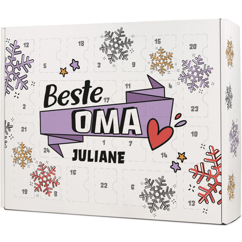 Calendrier de l'Avent DIY personnalisé avec le meilleur design à remplir soi-même
