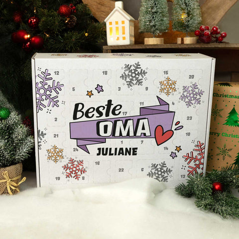 Calendrier de l'Avent DIY personnalisé avec le meilleur design à remplir soi-même