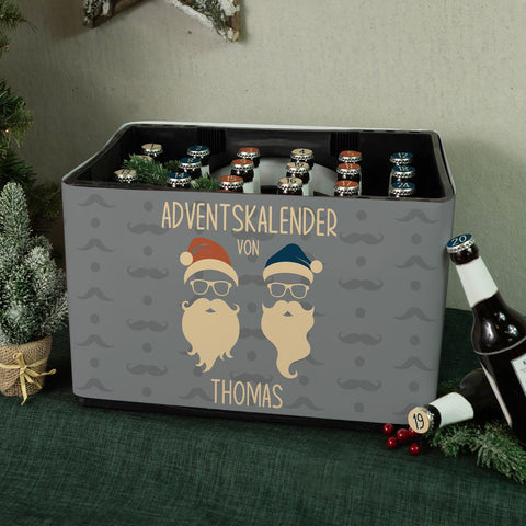Ozdobna opaska na skrzynkę piwa DIY z 24 naklejkami na kapsle – Cool Santa