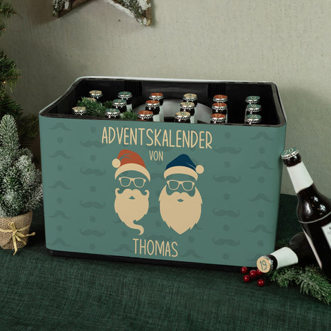 Ozdobna opaska na skrzynkę piwa DIY z 24 naklejkami na kapsle – Cool Santa