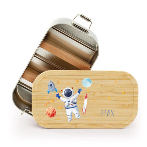 Śniadaniówka z pokrywką dla dzieci z nadrukiem UV „Astronauta”