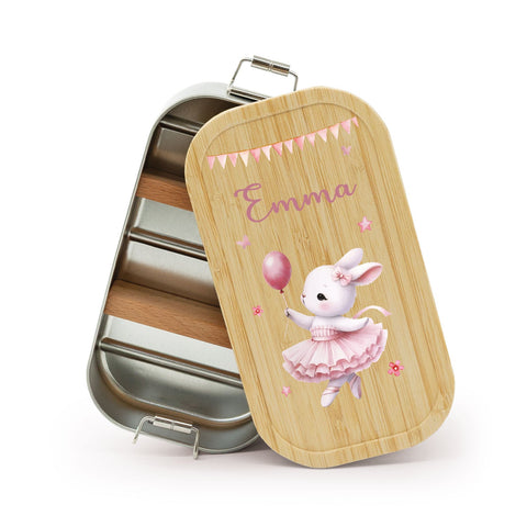 Boîte à goûter avec couvercle pour enfants avec impression UV "Ballet"