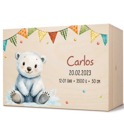 Boîte à souvenirs pour enfants avec impression UV - Animaux de fête