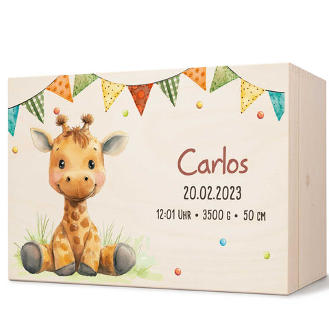Boîte à souvenirs pour enfants avec impression UV - Animaux de fête