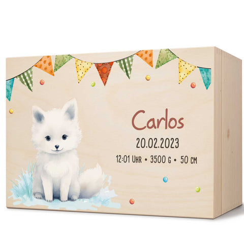 Boîte à souvenirs pour enfants avec impression UV - Animaux de fête