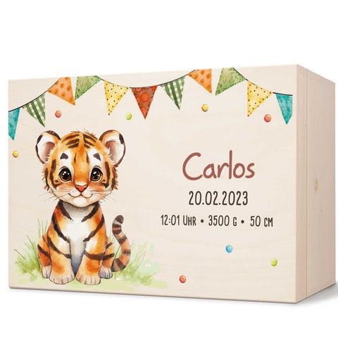 Boîte à souvenirs pour enfants avec impression UV - Animaux de fête