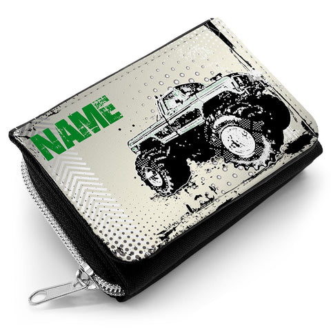 Portefeuille imprimé pour enfants au motif Monster Truck