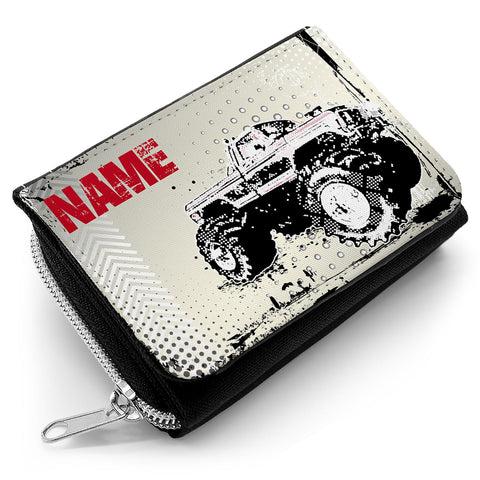 Portefeuille imprimé pour enfants au motif Monster Truck