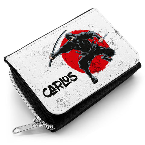 Porte-monnaie enfant imprimé motif ninja