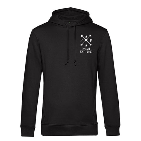 Personalizowana męska bluza z kapturem - TATA ZAŁ. Strzały krzyżowe