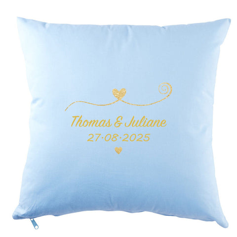 Coussin personnalisé avec motif - Couple amoureux