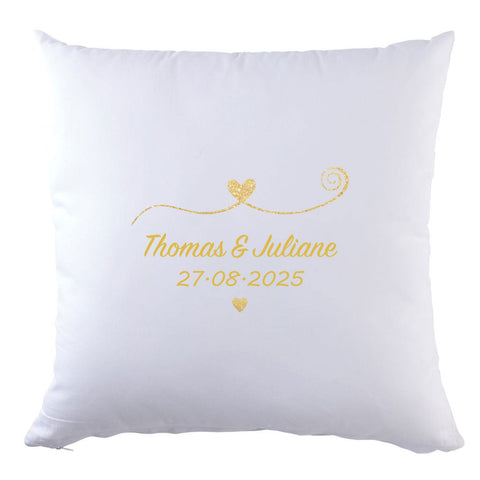 Coussin personnalisé avec motif - Couple amoureux