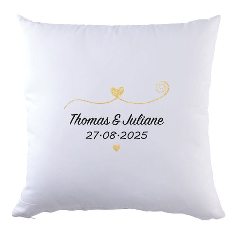 Coussin personnalisé avec motif - Couple amoureux