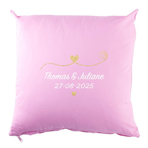 Coussin personnalisé avec motif - Couple amoureux