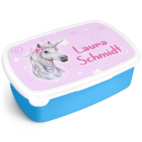 Boîte à déjeuner imprimée pour enfants - Licorne