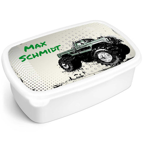 Boîte à déjeuner imprimée pour enfants - Monstertruck