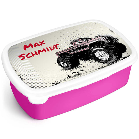 Boîte à déjeuner imprimée pour enfants - Monstertruck