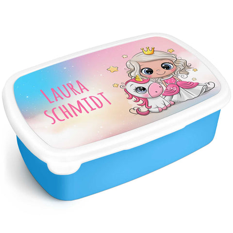 Boîte à déjeuner imprimée pour enfants - Princesse