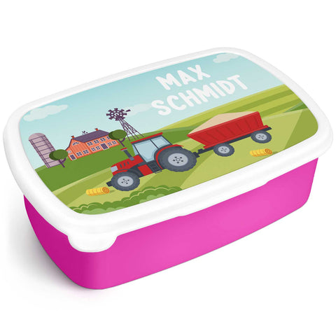 Drukowany lunchbox dla dzieci - Traktor