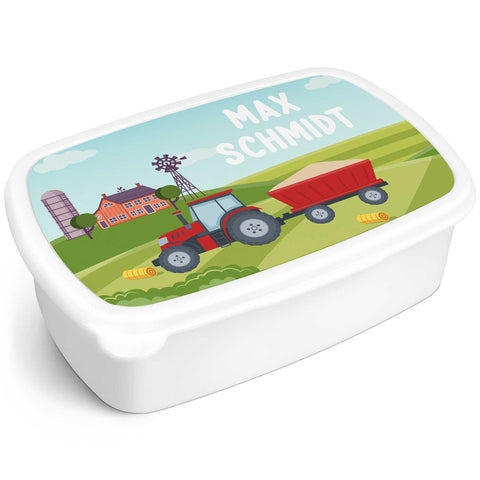 Drukowany lunchbox dla dzieci - Traktor