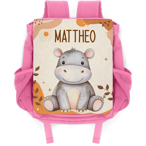 Plecak dziecięcy z nadrukiem - zwierzęta safari z imieniem