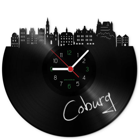 Winylowy zegar ścienny Skyline Coburg