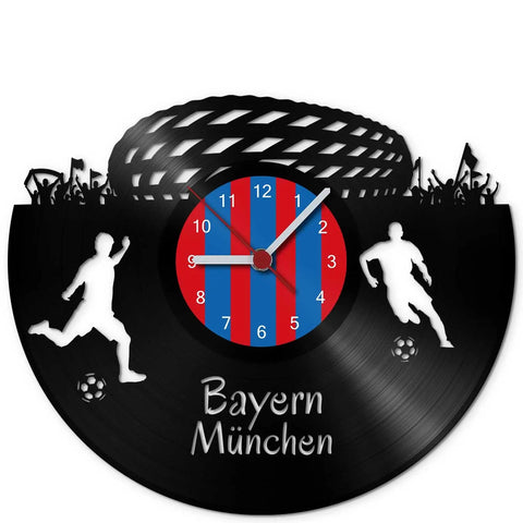 Fussball Wanduhr aus Vinyl München Vereinsliebe eFinesse
