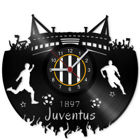 Horloge murale en vinyle Football Club Juventus