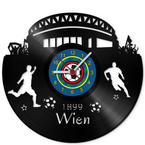 Horloge murale en vinyle Football Amour du club Vienne