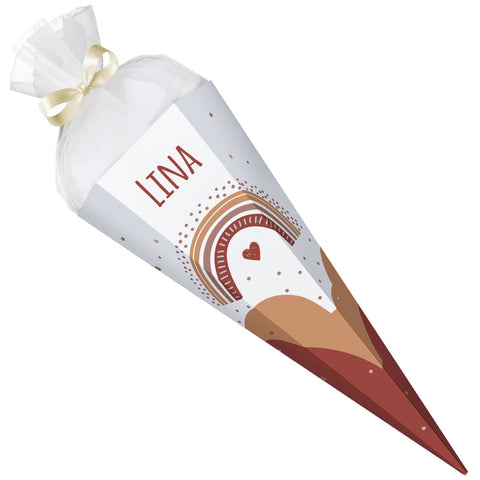 Personalizowana Tuba Szkolna z Imieniem - Tęcza