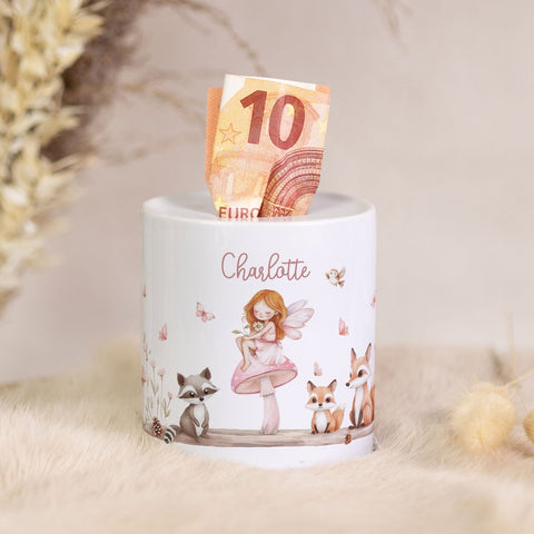Tirelire en céramique - Fée
