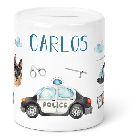 Tirelire en céramique - Police