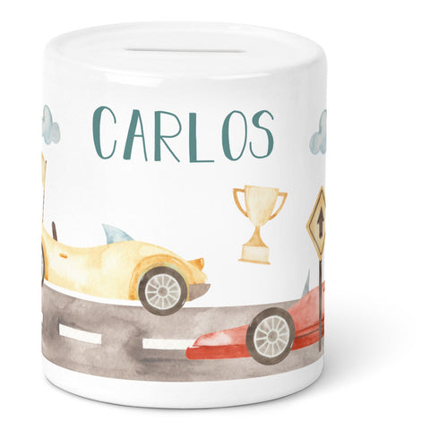 Tirelire en céramique - Voiture de course