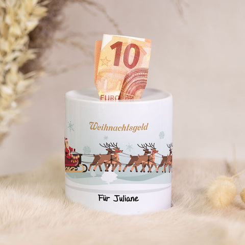 Skarbonka ceramiczna – świąteczne pieniądze