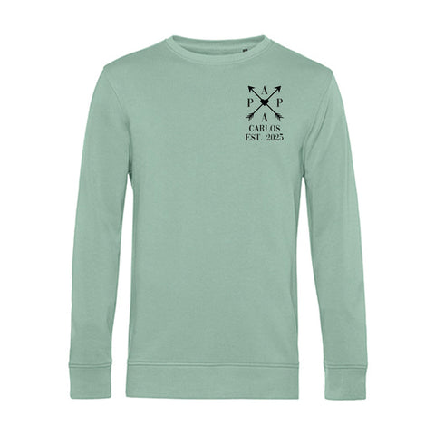 Sweat-shirt personnalisé pour hommes - PAPA FONDÉ. Flèches croisées