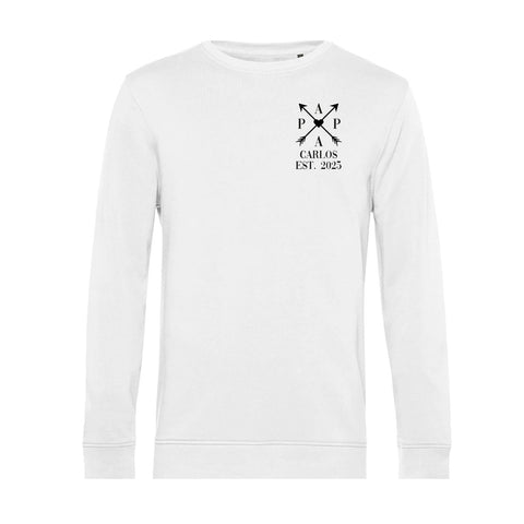 Sweat-shirt personnalisé pour hommes - PAPA FONDÉ. Flèches croisées