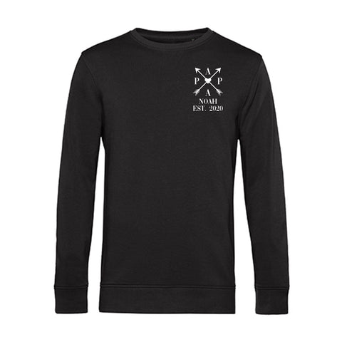 Sweat-shirt personnalisé pour hommes - PAPA FONDÉ. Flèches croisées