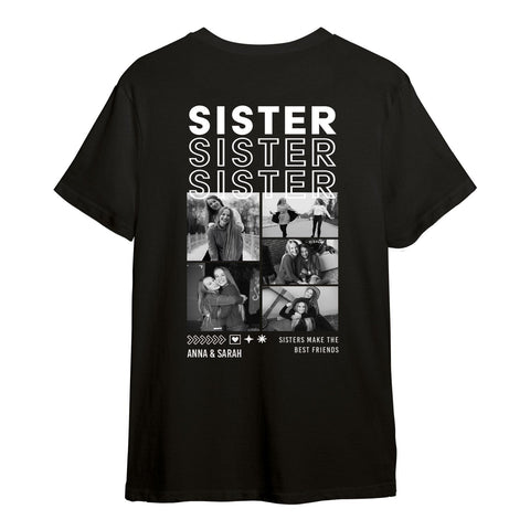 Personalisiertes Oversized T-Shirt - Sister