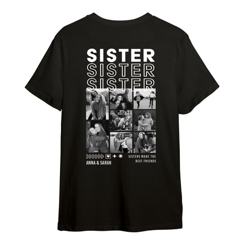 Personalisiertes Oversized T-Shirt - Sister