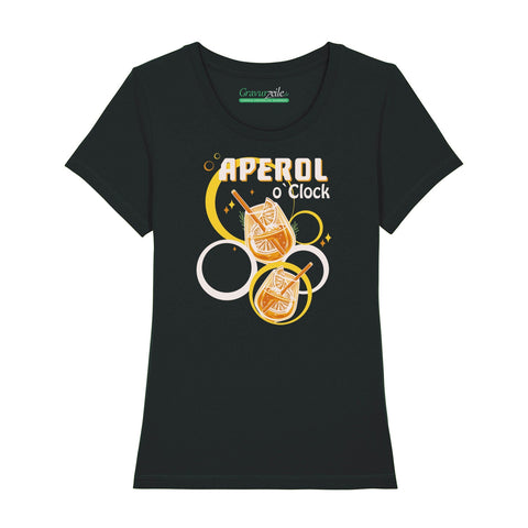 Bedrucktes T-Shirt für Damen - Aperol o´Clock