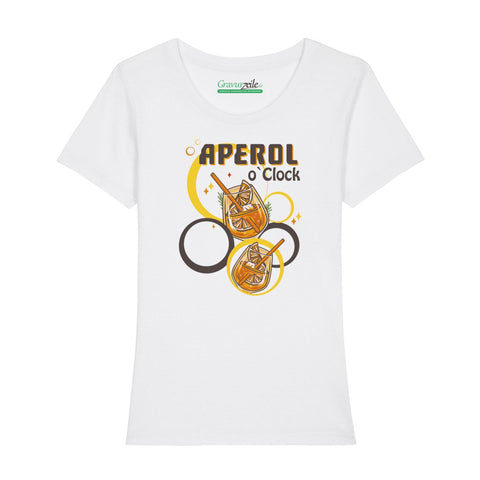 Damski T-shirt z nadrukiem - Aperol o´Clock