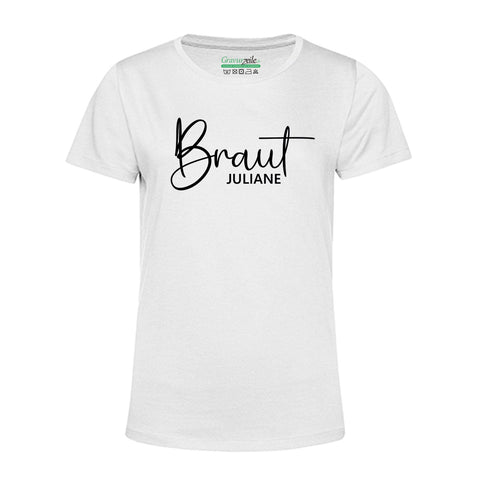 Personalizowany T-shirt damski - DRUŻYNA Panny Młodej