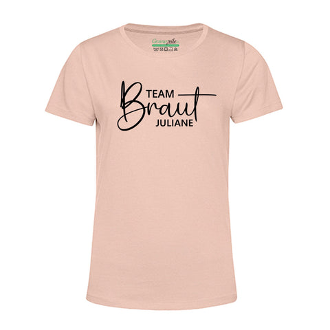 Personalizowany T-shirt damski - DRUŻYNA Panny Młodej