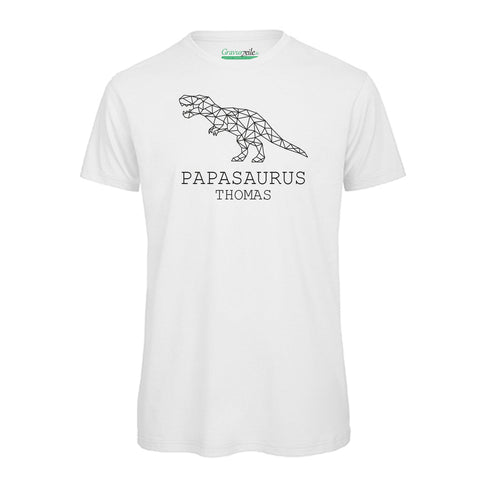 Męska koszulka z nadrukiem - PAPASAURUS