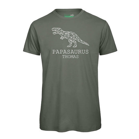 Męska koszulka z nadrukiem - PAPASAURUS