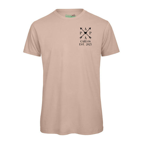 T-shirt imprimé pour homme - PAPA EST. Flèches croisées
