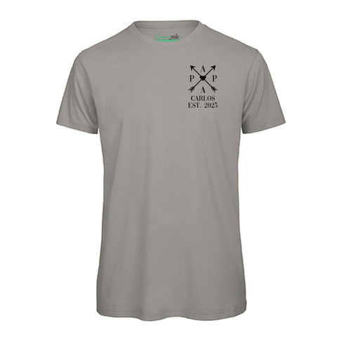 T-shirt imprimé pour homme - PAPA EST. Flèches croisées