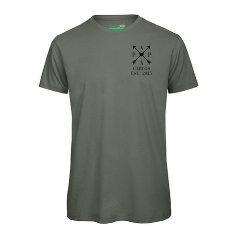 T-shirt imprimé pour homme - PAPA EST. Flèches croisées
