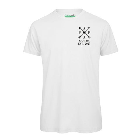 T-shirt imprimé pour homme - PAPA EST. Flèches croisées
